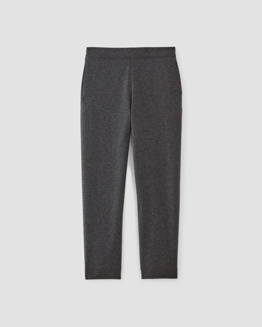 The Wool Flannel Pull-On Pant in Heather Charcoal — alternate view