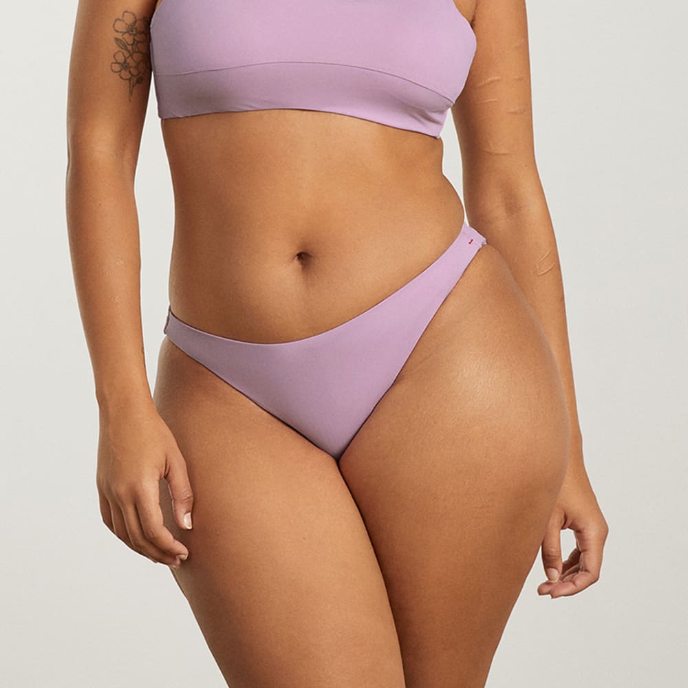 The Thigh-High Bikini Bottom in Lilac — alternate view