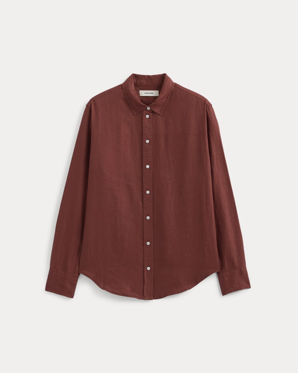 The Must-Have Shirt in Linen in Henna Red — alternate view