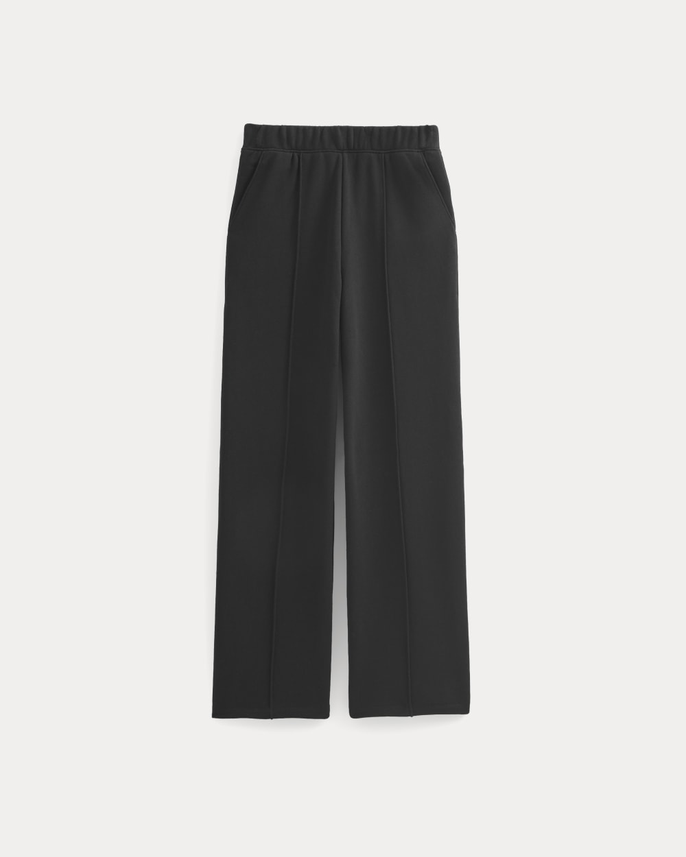 Lightweight Terry Pintuck Sweatpant in Black — alternate view
