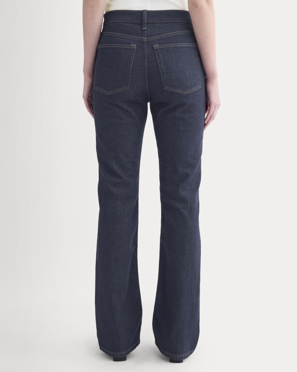 High-Rise Slim Bootcut Jean in Pure Blue — detail view
