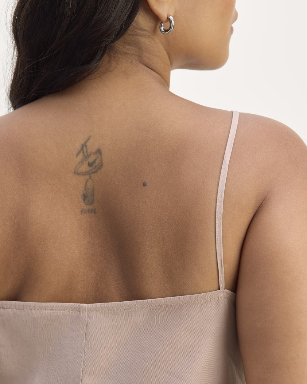The Cami in Butterlite in Dusty Rose — detail view