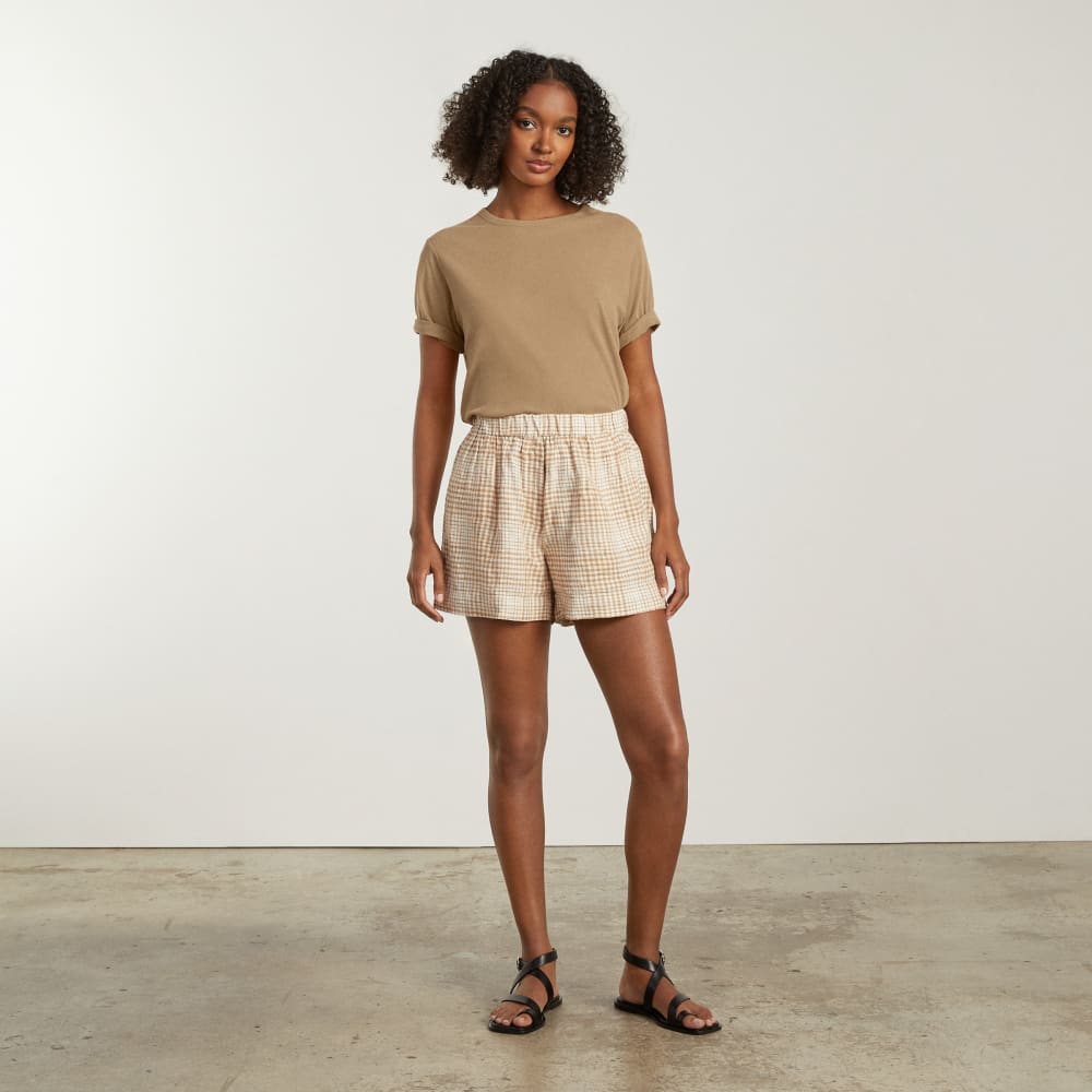 The Air Tee in Iced Coffee — detail view