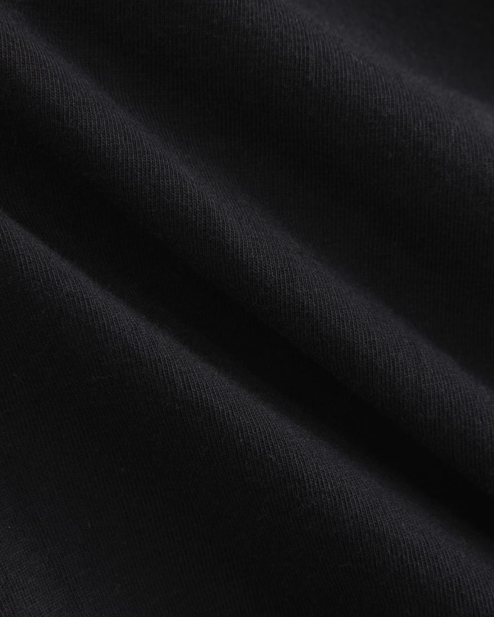 Boatneck Twisted Top in Essential Cotton in Black — detail view