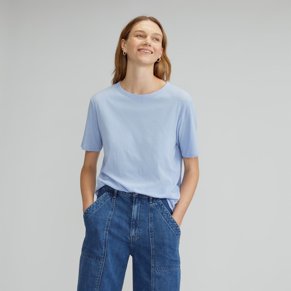 The Air Tee in Periwinkle — front view