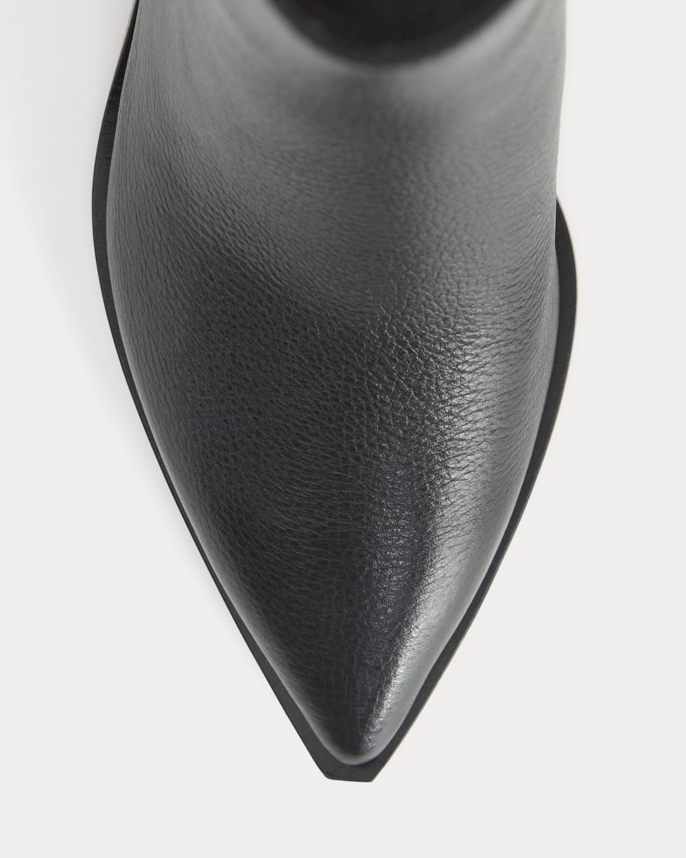 Studio Block Heel Boot in Black — detail view