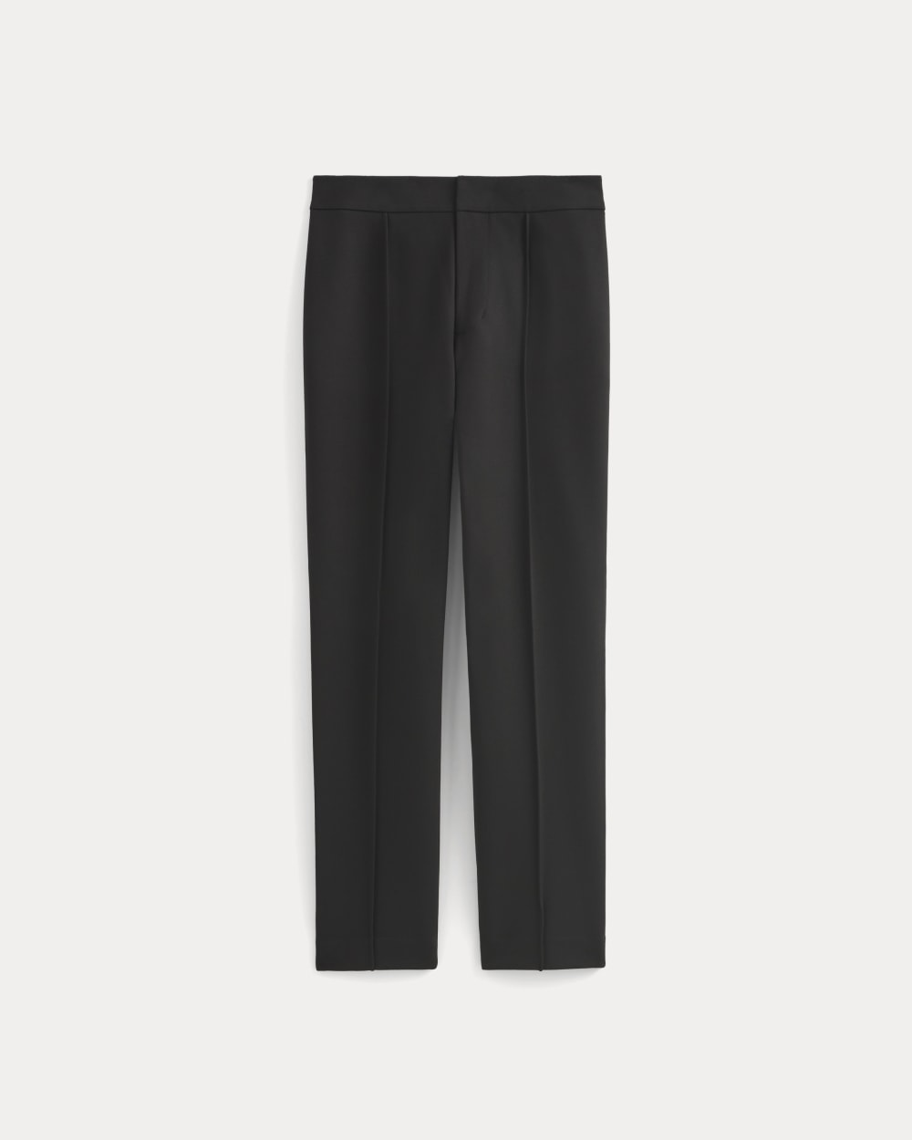 Slim Trouser in Ponte in Black — alternate view