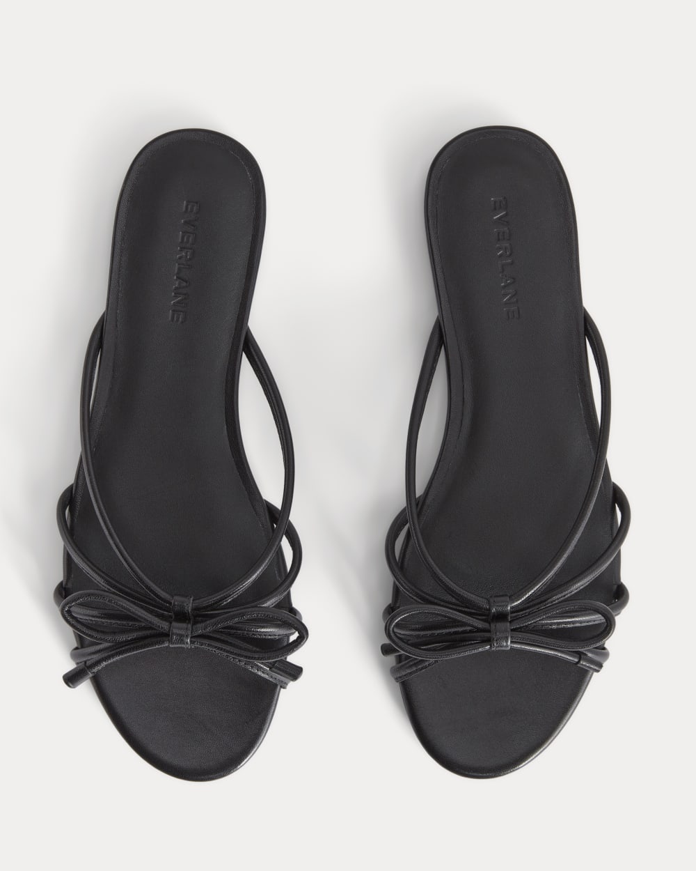 The Bow Sandal in Black — alternate view