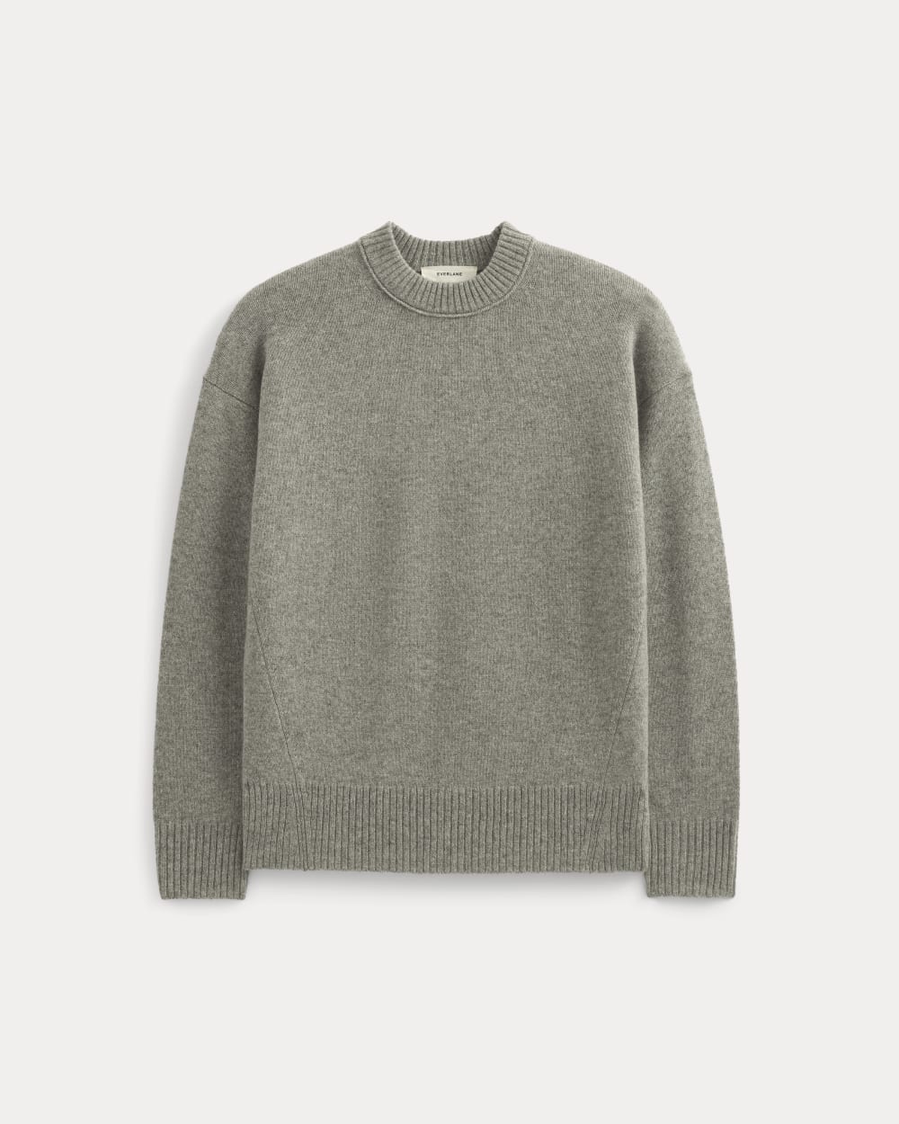 Cashmere Boyfriend Sweater in Husky Gray — alternate view