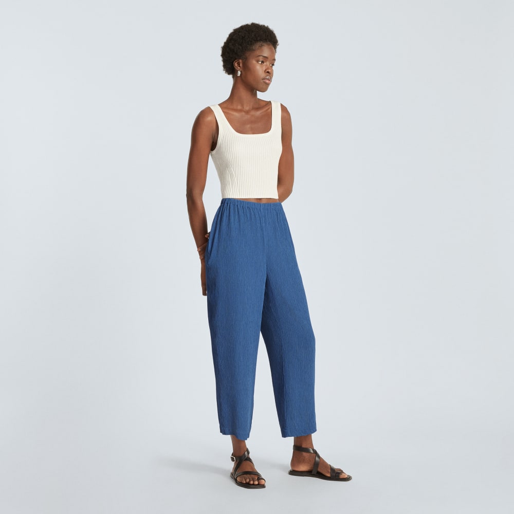 The Naia™ Ripple Pant in Deep Blue — detail view