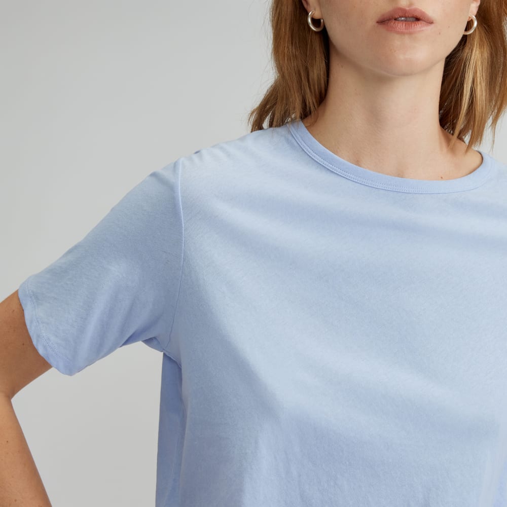 The Air Tee in Periwinkle — detail view