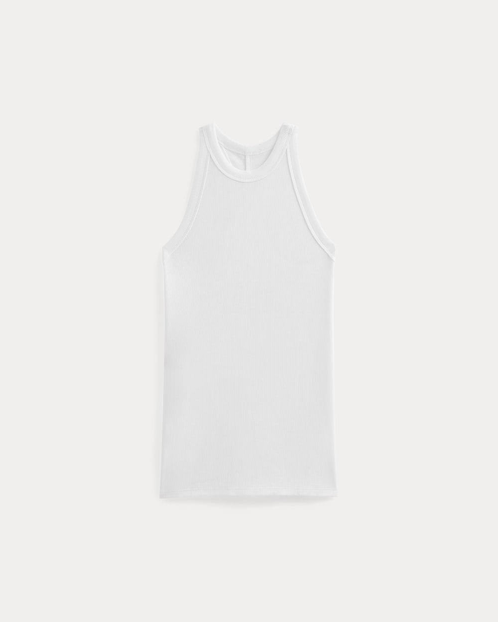 Luxe Rib Racerback Tank in White — alternate view