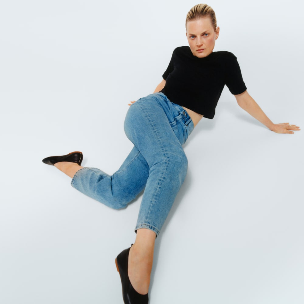 The Original Cheeky® Jean in Stone-Washed Sky — detail view