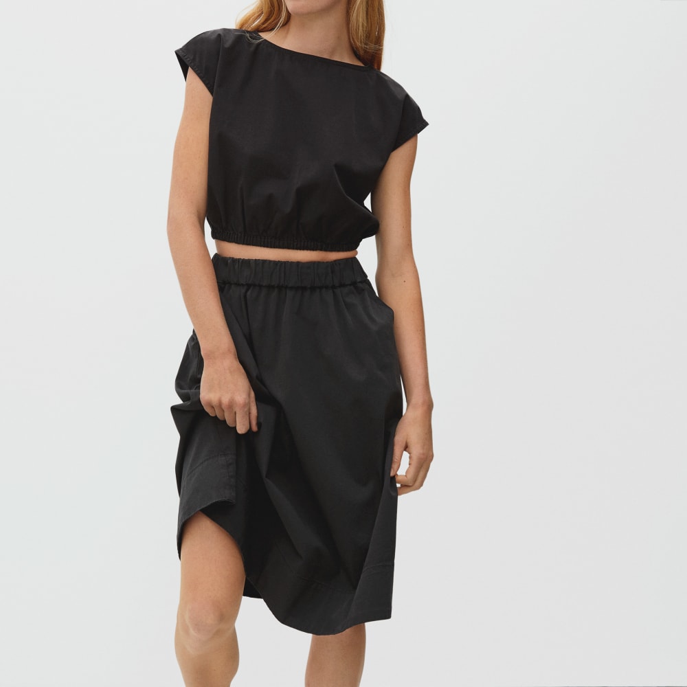 The Bubble Top in Black — alternate view