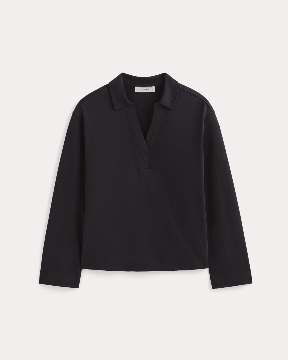 The Mariner Rugby Top in Black — alternate view