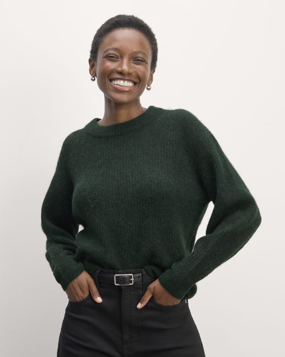 The Cocoon Crew in Alpaca in Scarab — front view