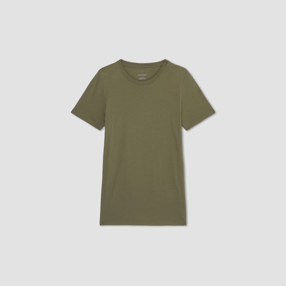 The Organic Cotton Crew Tee in Kalamata — alternate view
