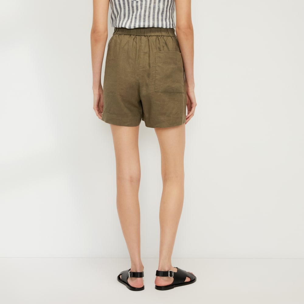 The Linen Boxer Short in Kalamata — detail view