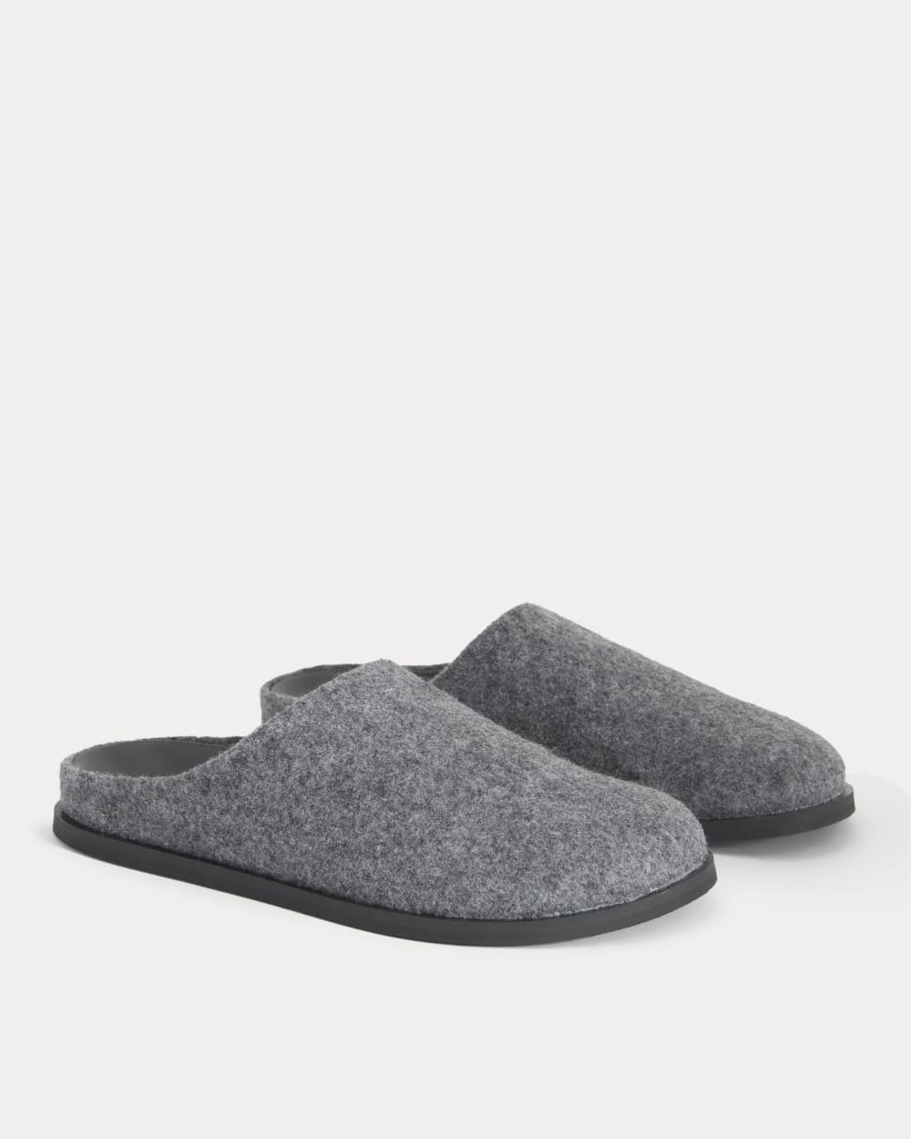 Wool Clog in Charcoal — alternate view