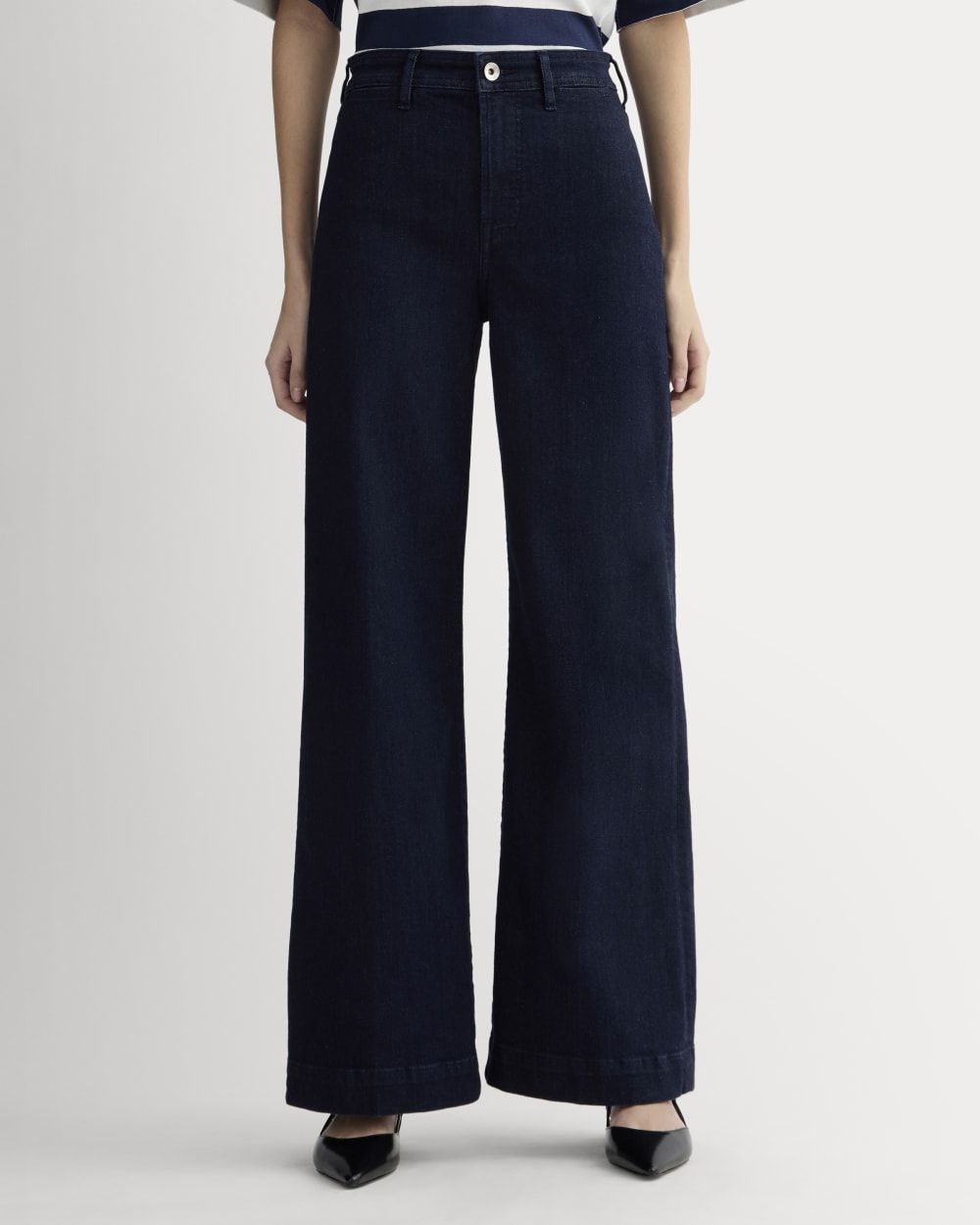 The High-Key Jean in Dark Indigo — detail view