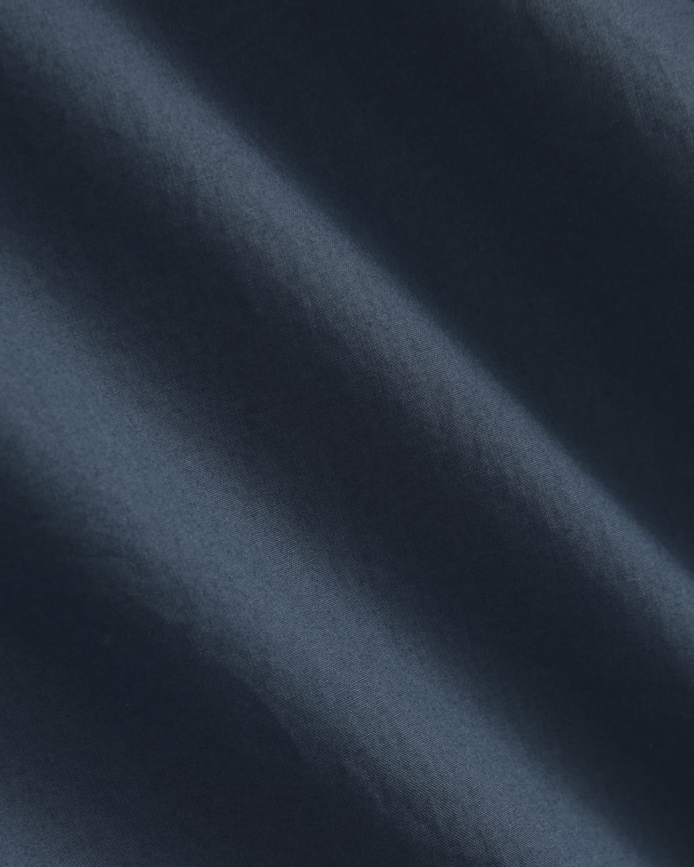 Lantern-Sleeve Shirt in Lightweight Cotton in Deep Lazuli Blue — detail view