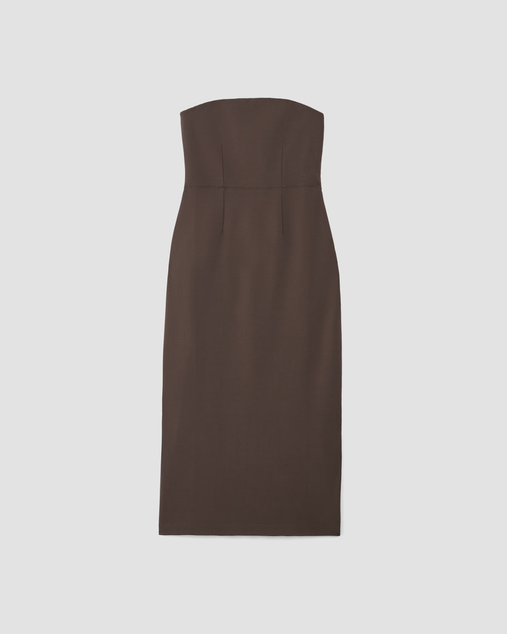 The Dream Strapless Dress in Earth Brown — alternate view