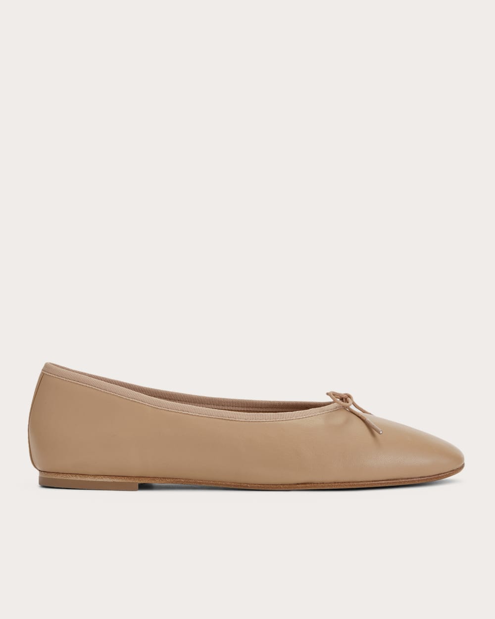 The Day Ballet Flat in Blush Tan — front view