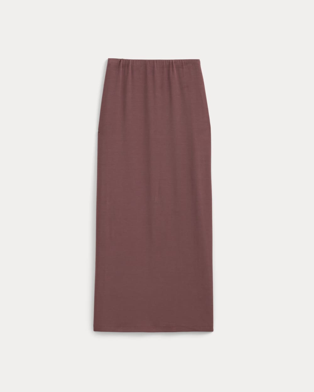 Maxi Skirt in Butterknit in Henna Red — alternate view