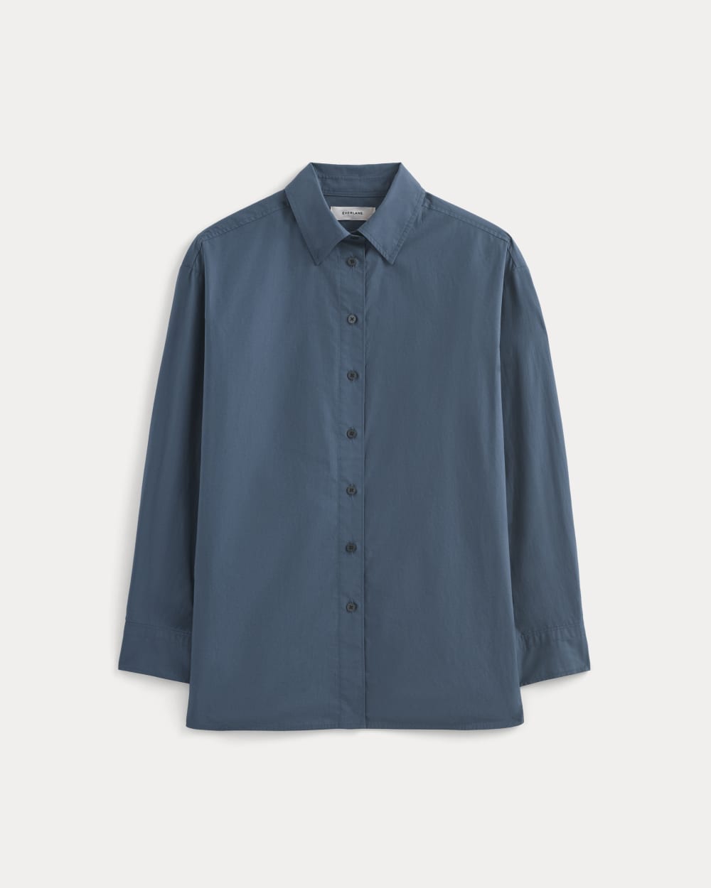 The Boyfriend Shirt in Ultrasoft Cotton in Deep Lazuli Blue — alternate view