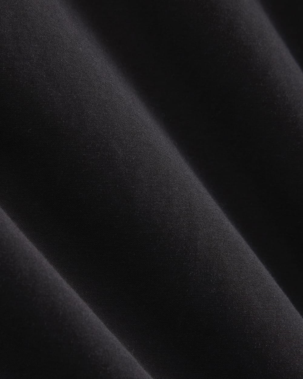 Scalloped-Collar Square Shirt in Black — detail view