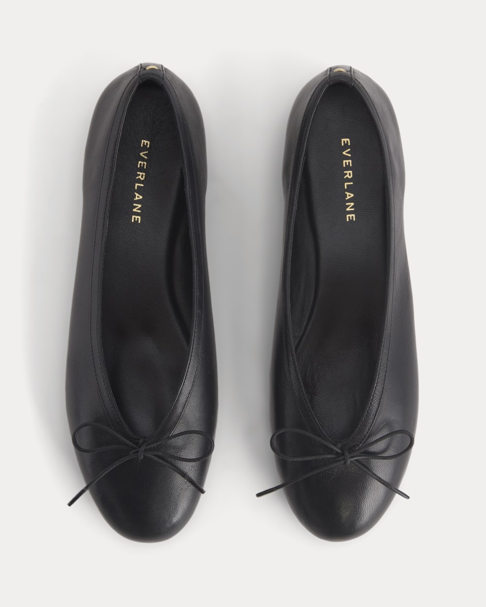 Made in Italy Ballet Flat in Black Leather — alternate view