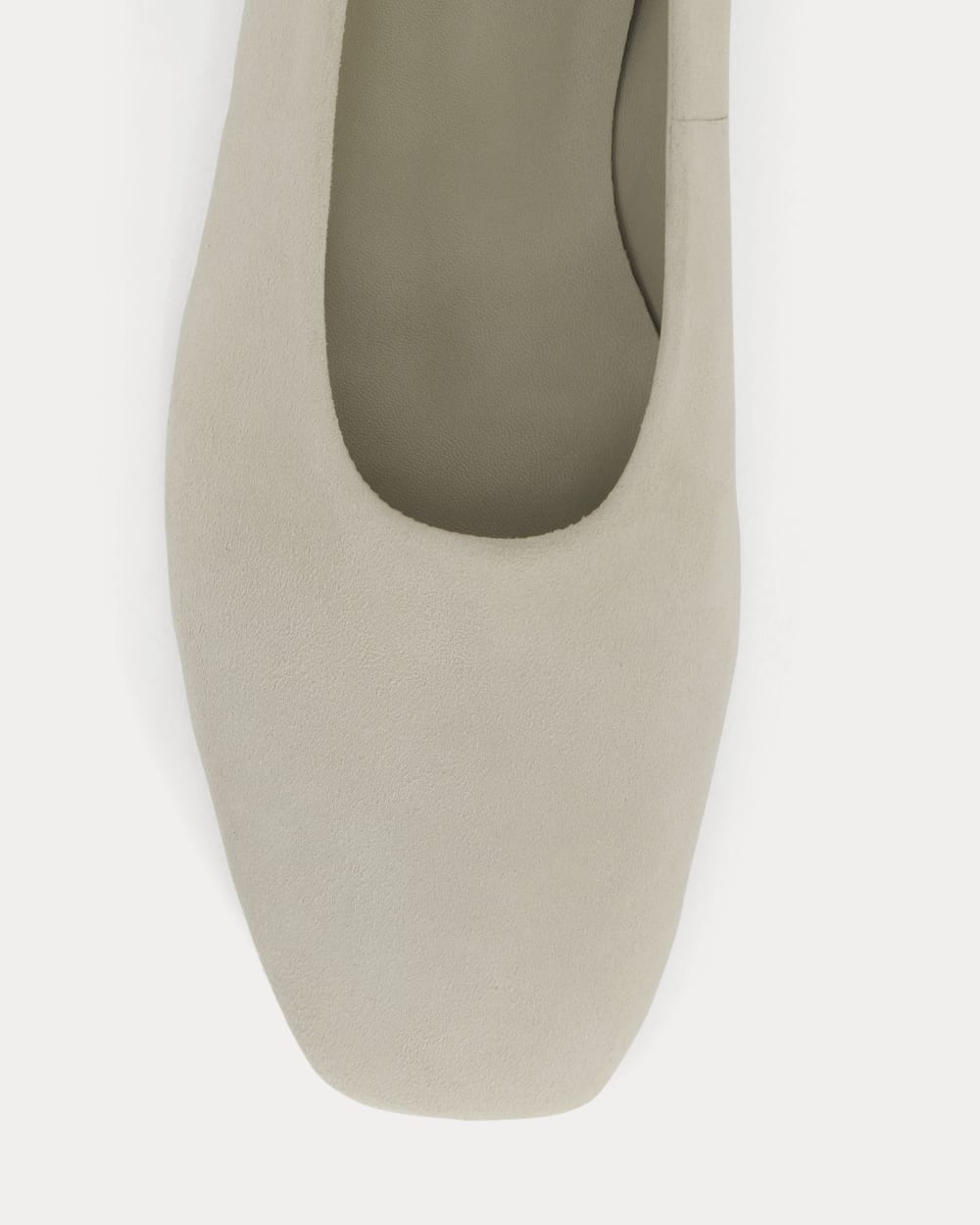 Gallery Square-Toe Flat in Peyote — detail view