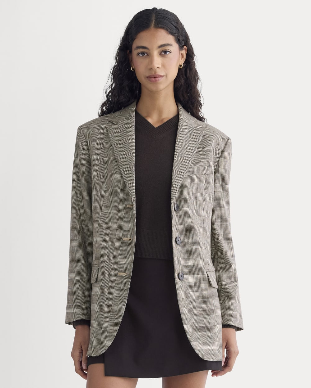 Blazer in Tailor Twill in Khaki — front view