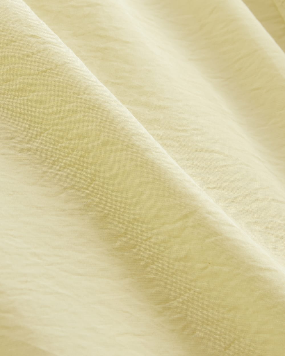 The Square Shirt in SoftLuxe in Banana Crepe — detail view