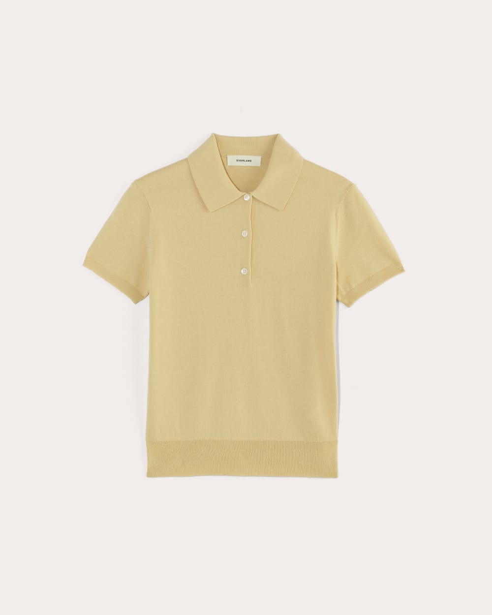 The Polo in Cotton Cashmere in Parsnip — alternate view