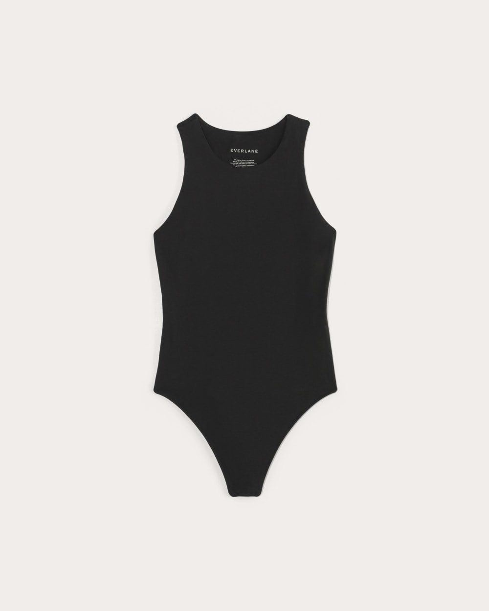 The Cutaway Tank Bodysuit in Black — alternate view