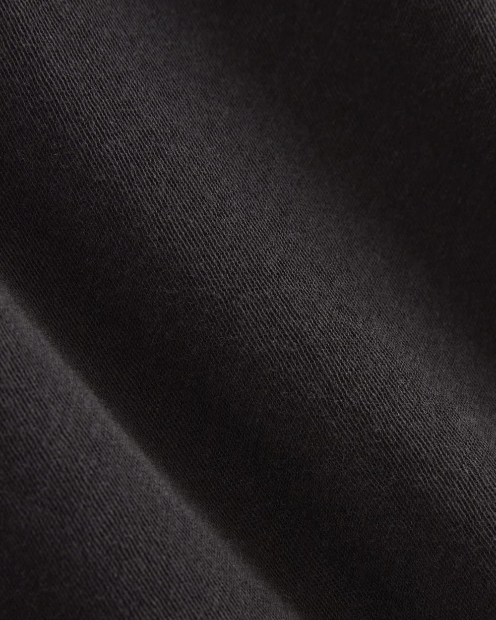 The Air V-Neck Henley in Black — detail view