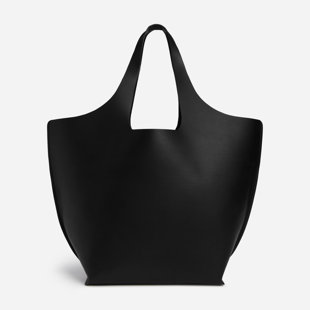The Cactus Triangle Tote in Black — front view