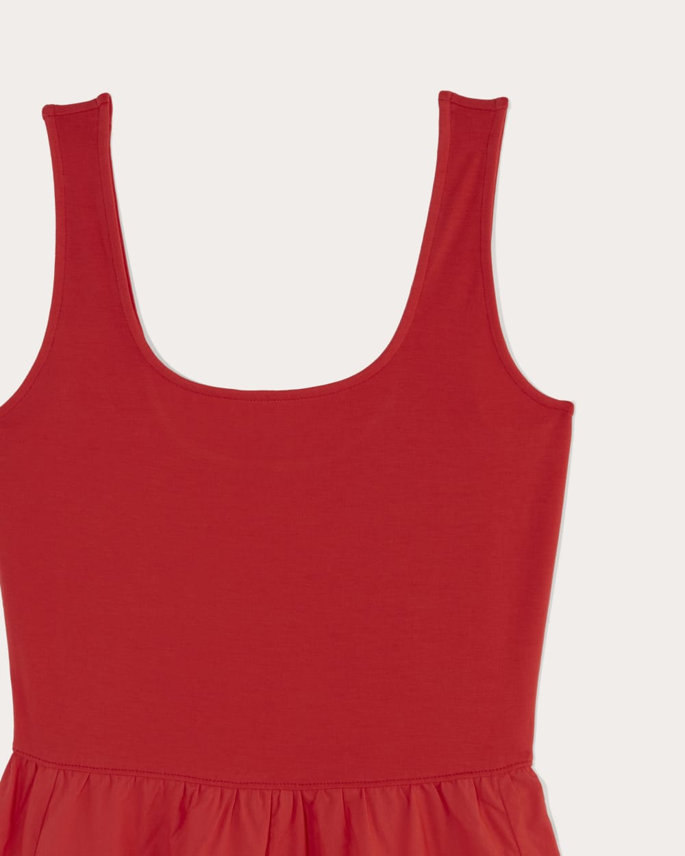 The Form Riviera Dress in Classic Red — detail view