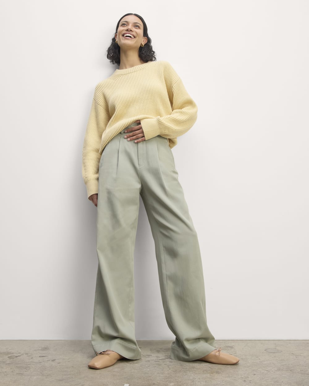 The Cocoon Crew in Everyday Cotton in Parsnip — detail view