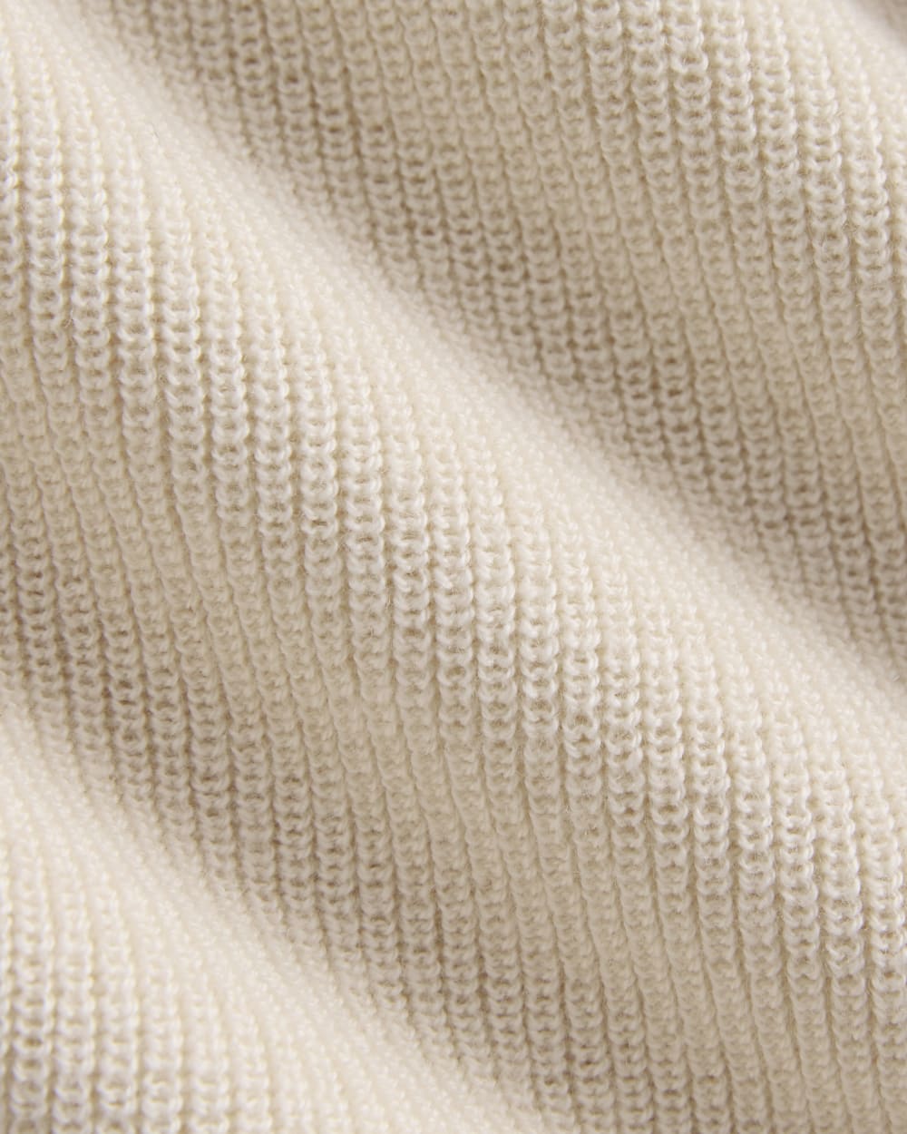 Relaxed V-Neck Vest in Cotton Merino in Canvas — detail view