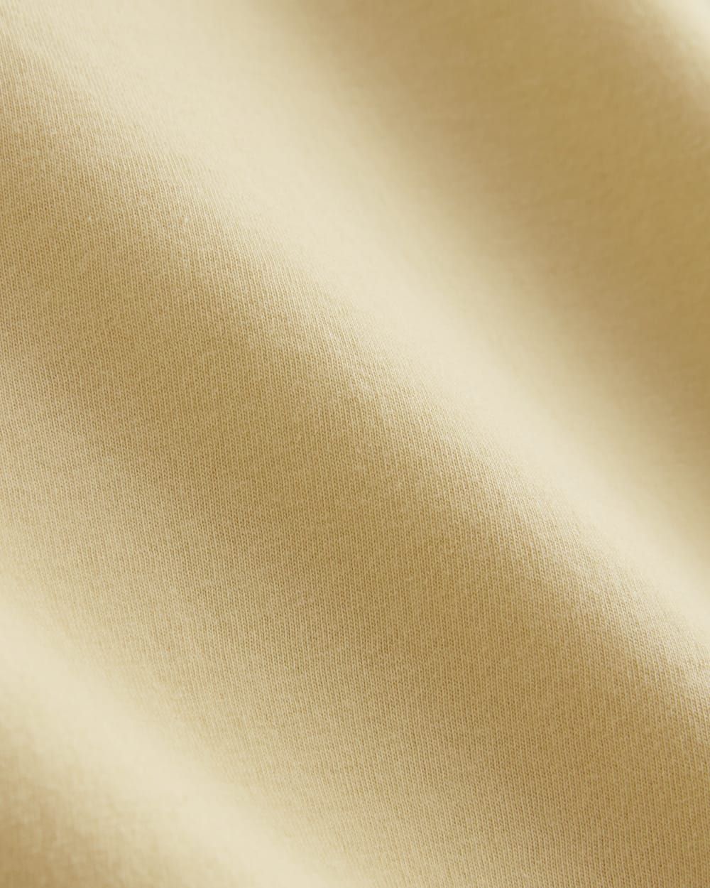 The Muscle Tee in Essential Cotton in Banana Crepe — detail view