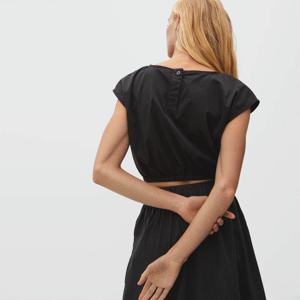 The Bubble Top in Black — detail view