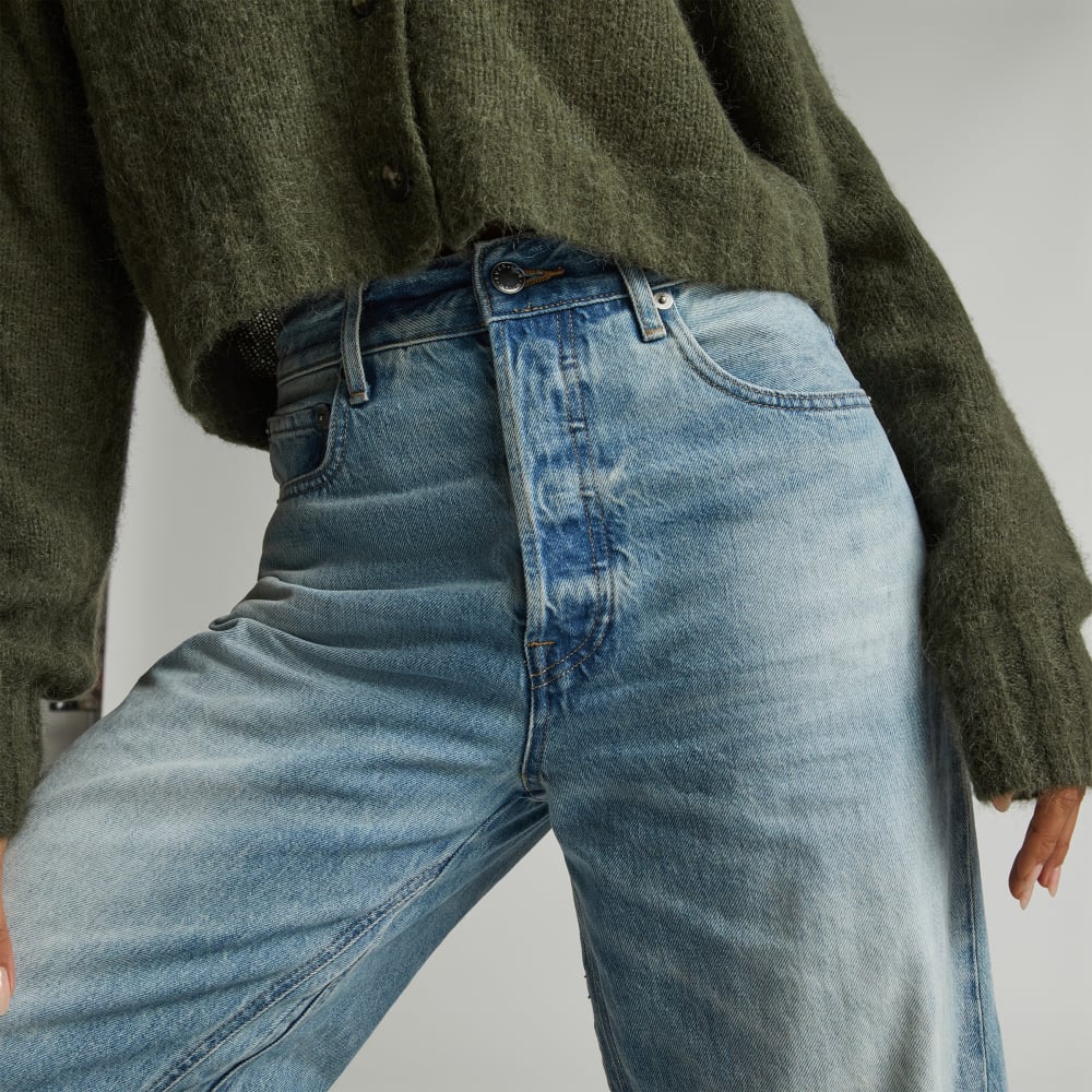 The Way-Wide Crop Jean in Sunfade Light — detail view