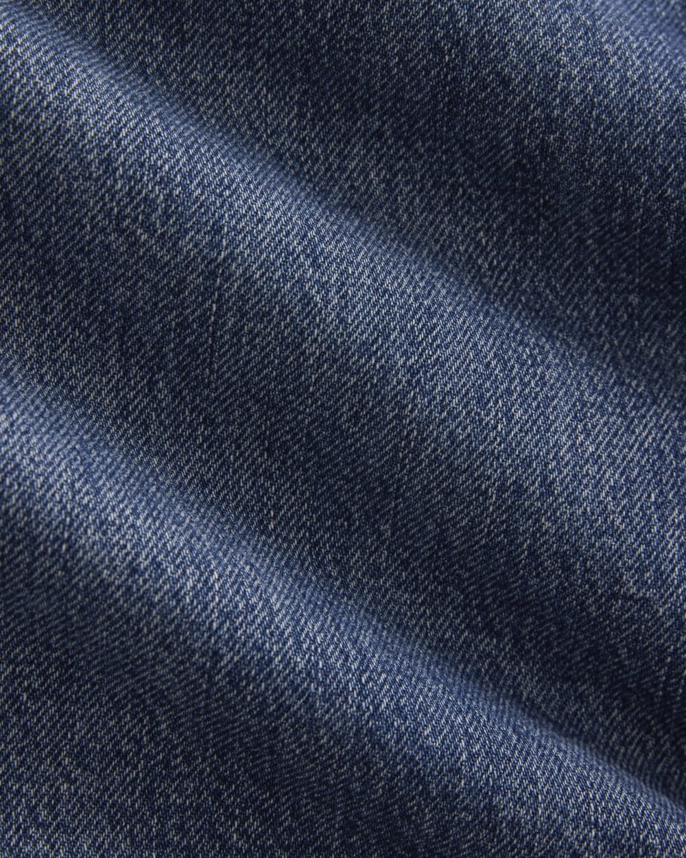 Loose Jean Short in Dark Wash — detail view