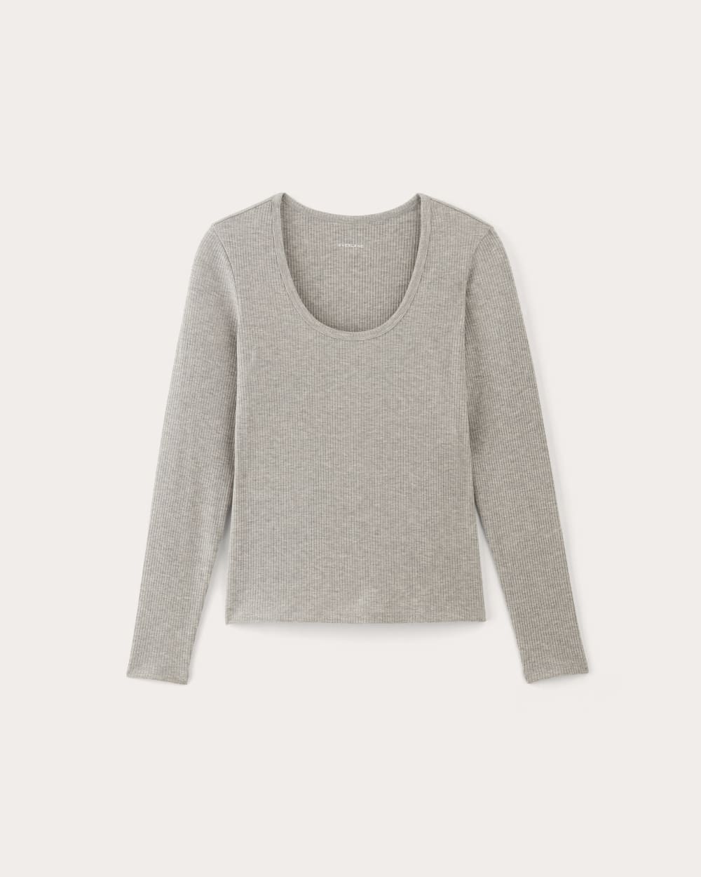The Shimmy Long-Sleeve Tee in Heathered Grey — alternate view