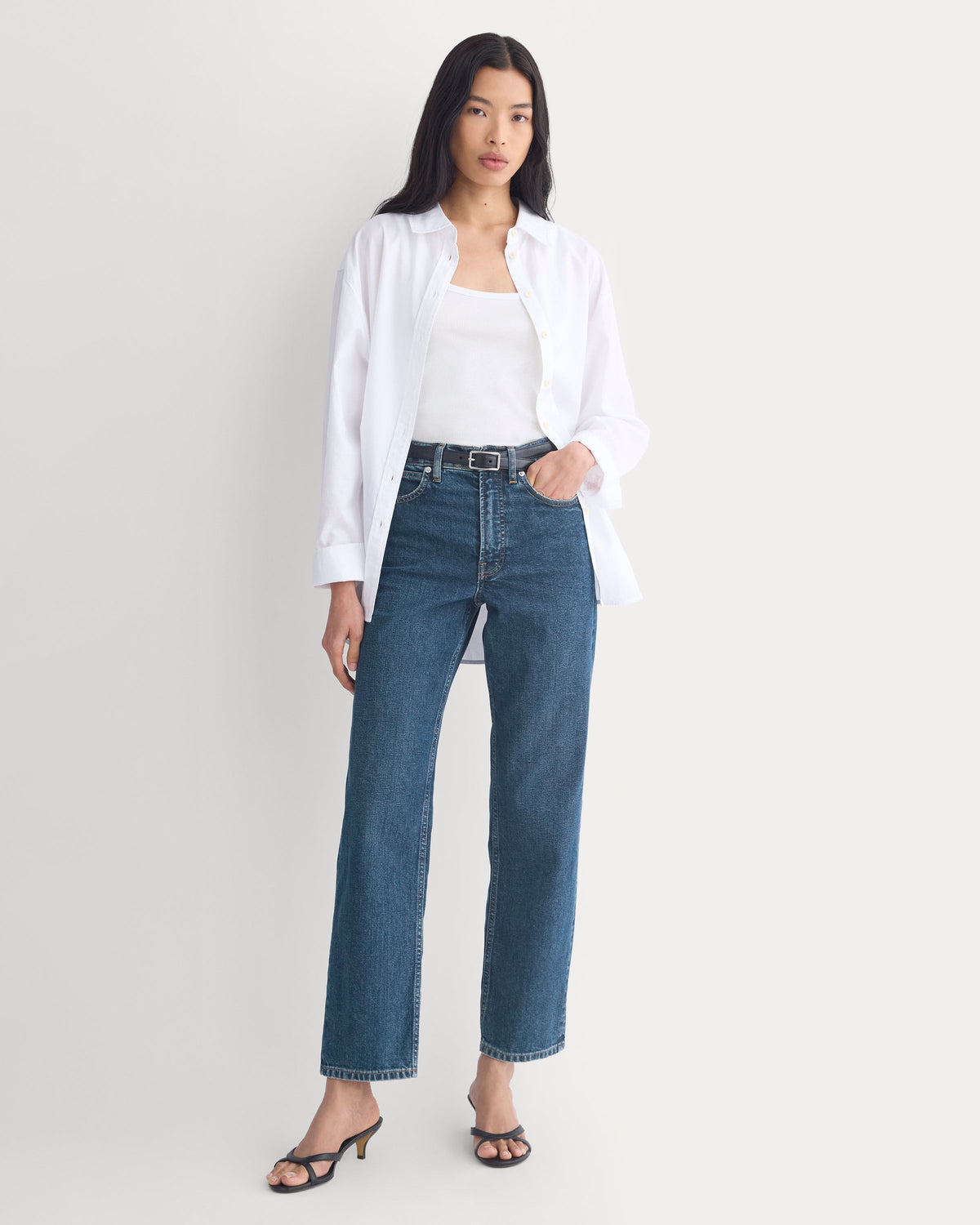 The Way-High® Jean 2.0 in Dark Indigo — front view