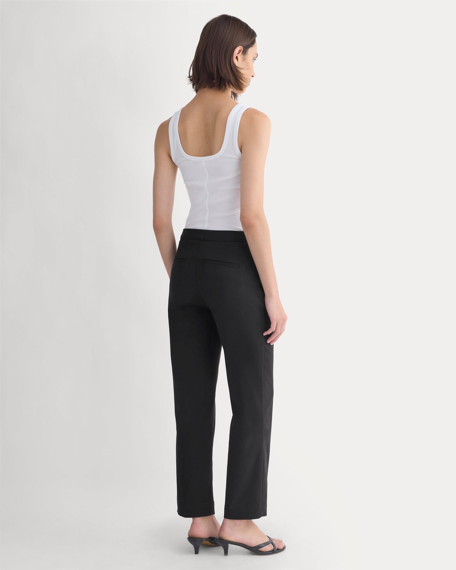 Cigarette Pant in Black — detail view
