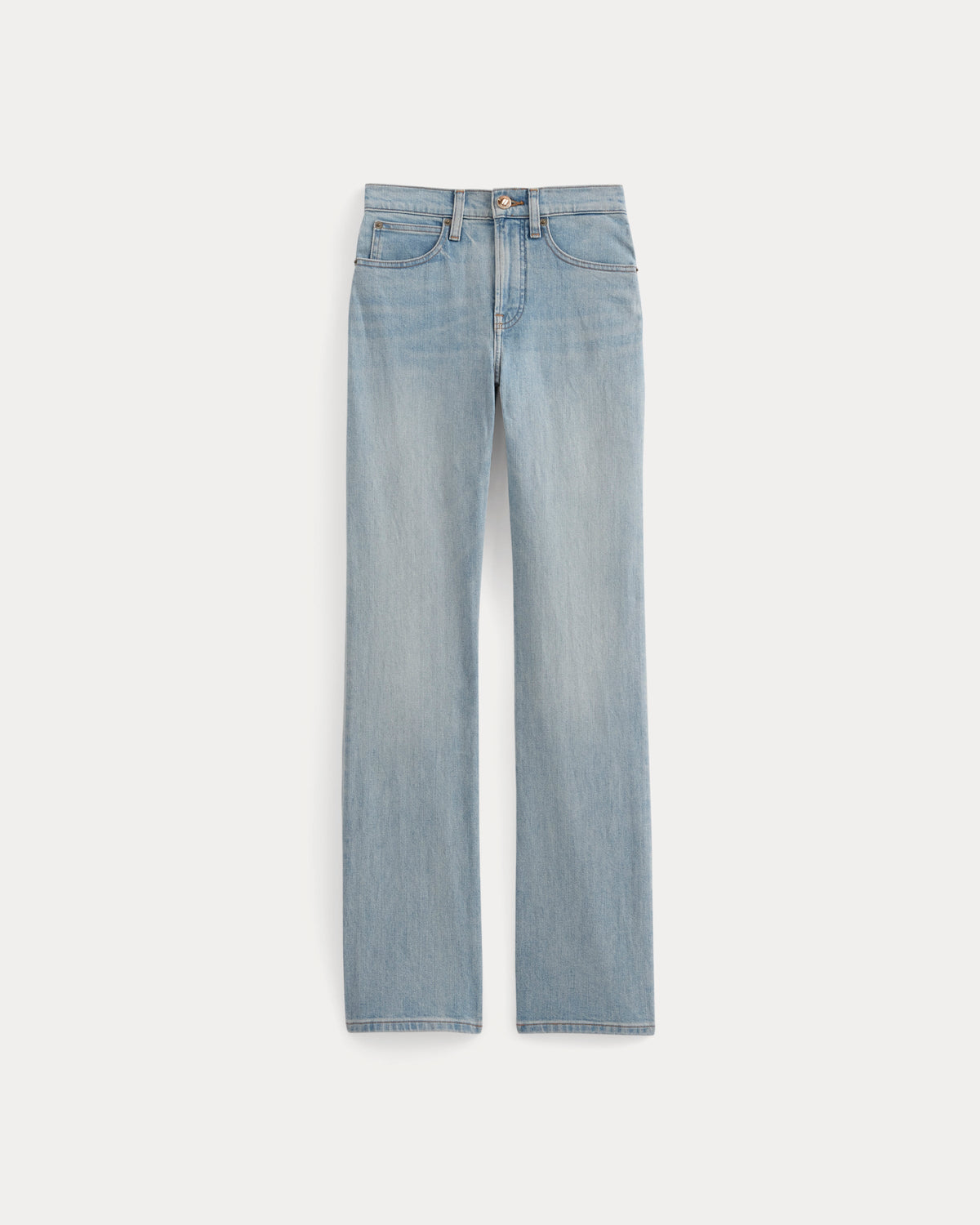 High-Rise Slim Bootcut Jean in Light Indigo — alternate view