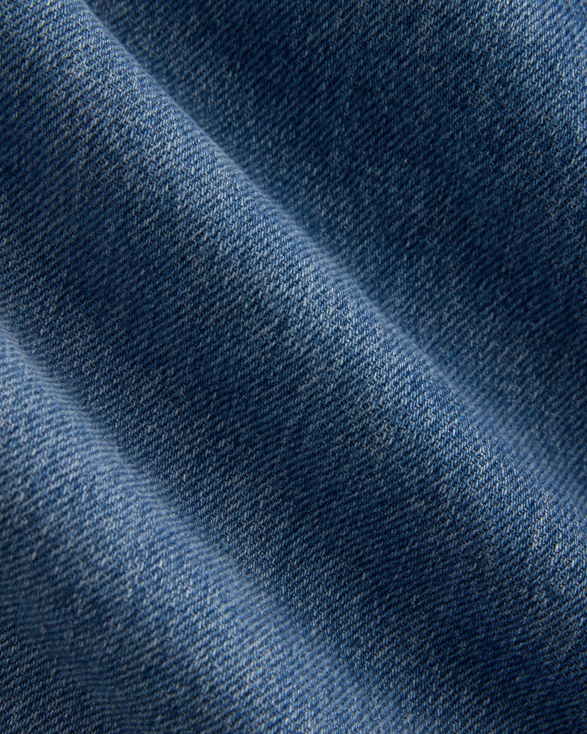 Lightweight Loose Wide-Leg Jean in Medium Indigo — detail view